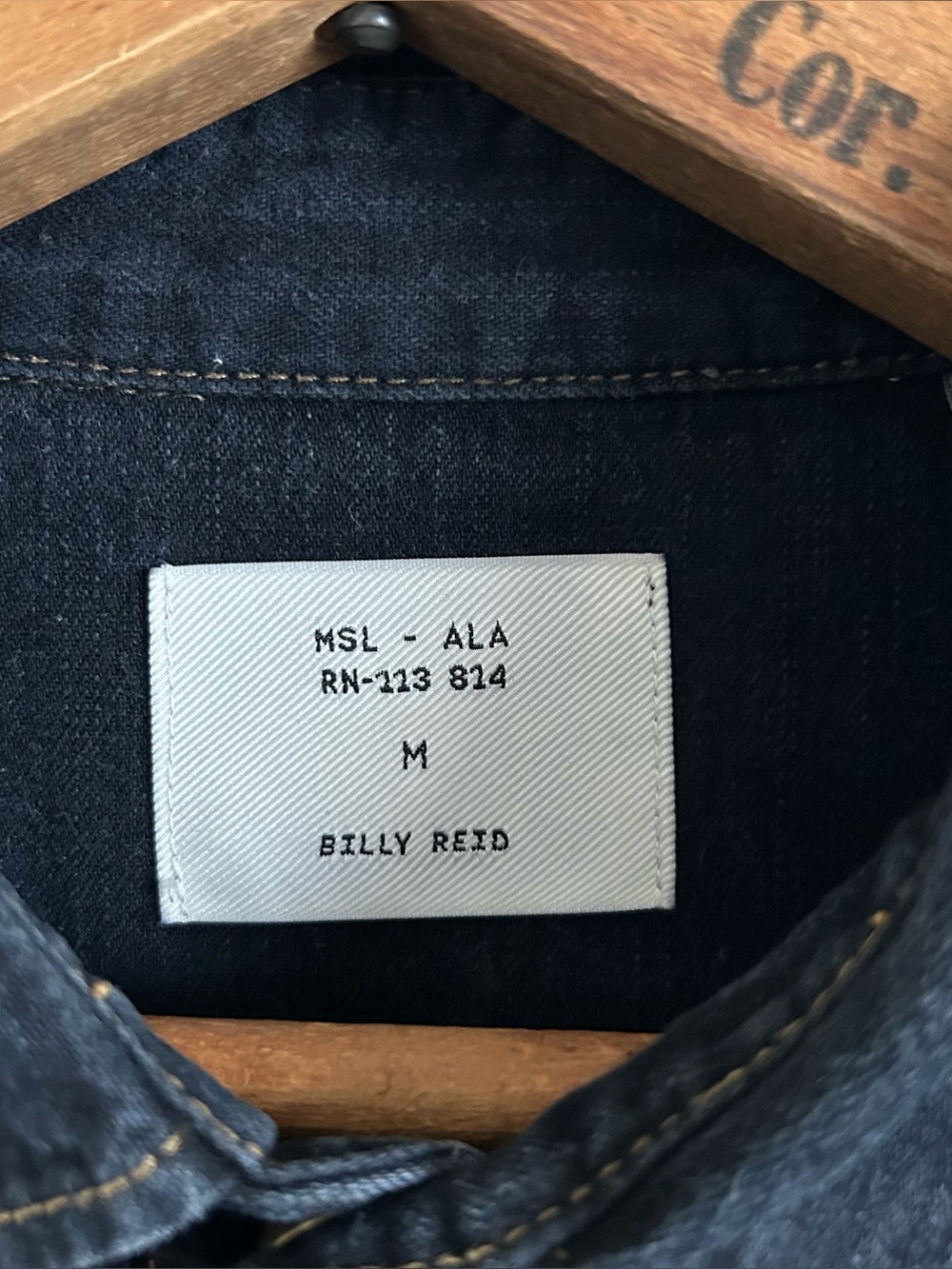 Billy Reid Shoals Denim Shirt - Picture 9 of 11